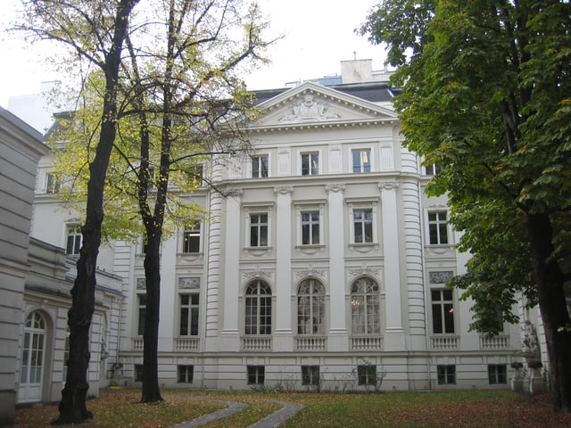 One of the smaller city houses, Vienna. A collection of far larger Viennese palaces known as Palais Rothschild were torn down during the Second World War.