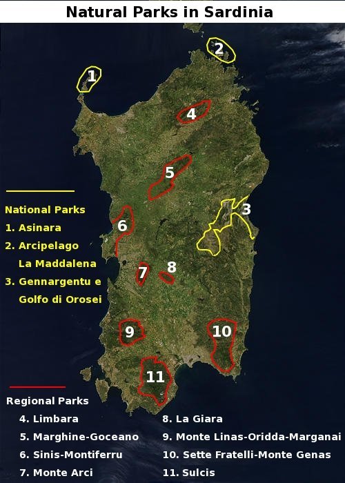 National and regional parks of Sardinia