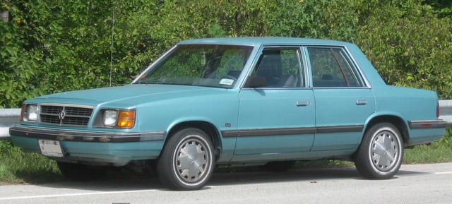 The Dodge Aries, a typical K-Car
