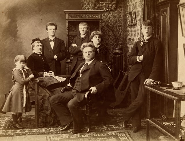 Bjørnstjerne Bjørnson and his family, 1882.