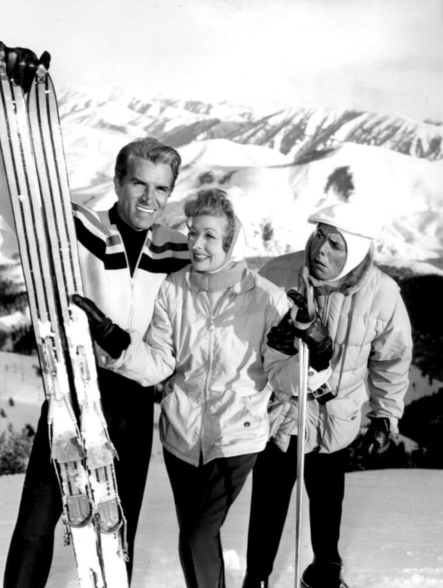 "Lucy Goes to Sun Valley" with guest star Fernando Lamas (1958)