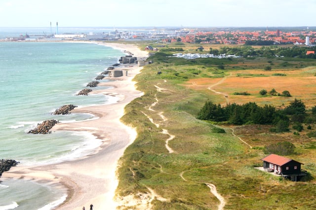 The Danish landscape is characterised by flat, arable land and sandy coasts.