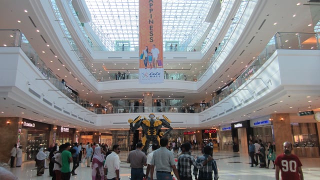 LuLu Mall is the largest shopping mall in India