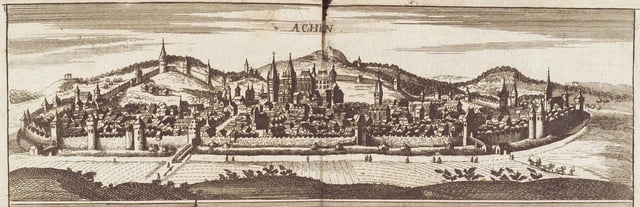 View of Aachen in 1690