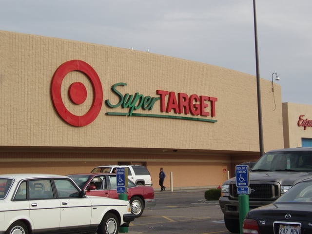 The exterior of a SuperTarget in Omaha, Nebraska, in October 2005