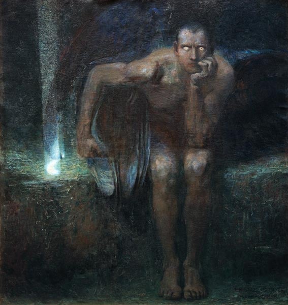 Lucifer (1890) by Franz Stuck. Because of Patristic interpretations of Isaiah 14:12 and Jerome's Latin Vulgate translation, the name "Lucifer" is sometimes used in reference to Satan.
