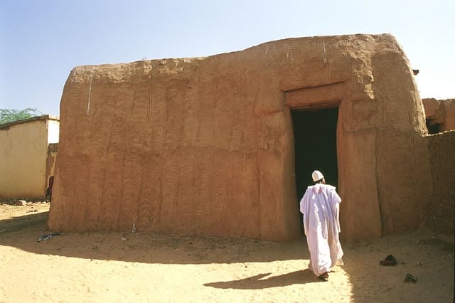 A traditional home in Zinder.