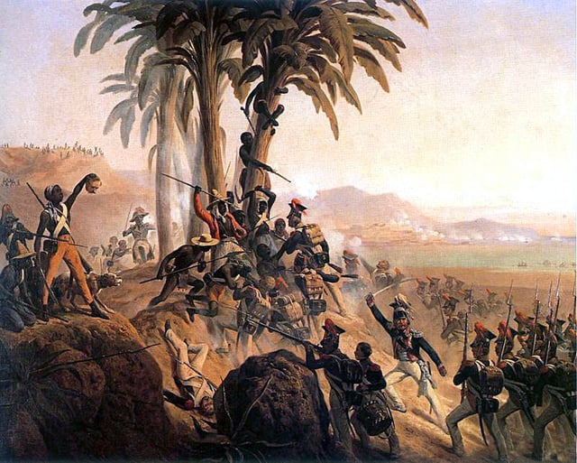 Battle between Polish troops in French service and the Haitian rebels