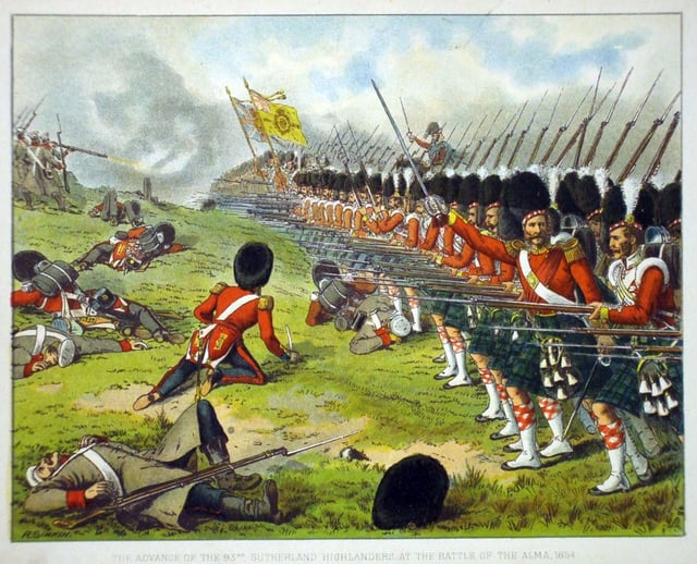 93rd Sutherland Highlanders at the Battle of Alma