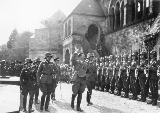 Rommel and Adolf Hitler in Goslar, 1934