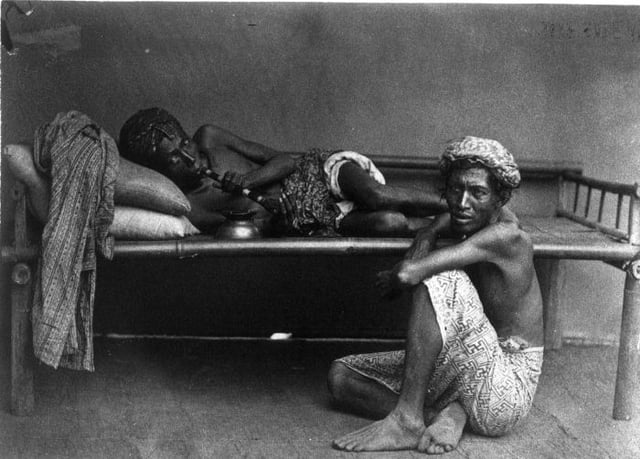 Opium users in Java during the Dutch colonial period c. 1870