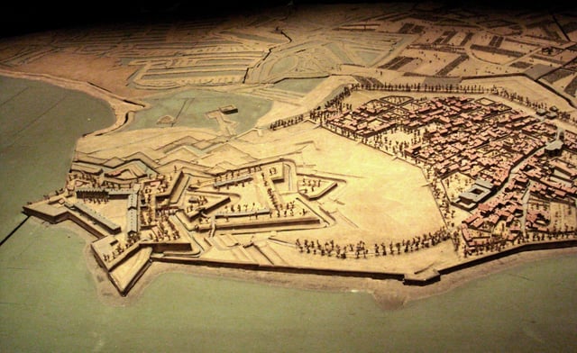 Le Château-d'Oléron, 1703 military mock-up.