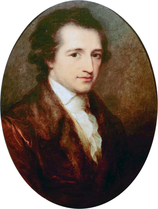Goethe, age 38, painted by Angelica Kauffman 1787