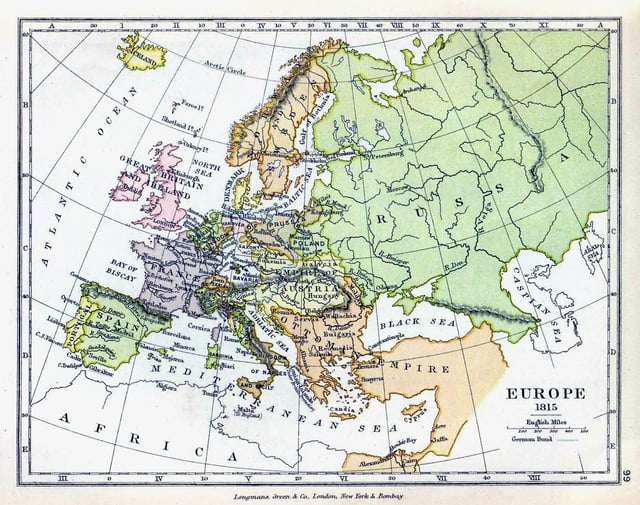 Europe, 1815.