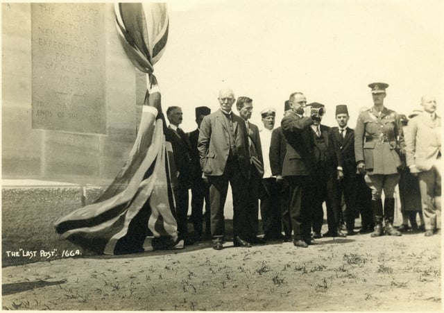 12 May 1925 – Unveiling of Chunuk Bair Memorial