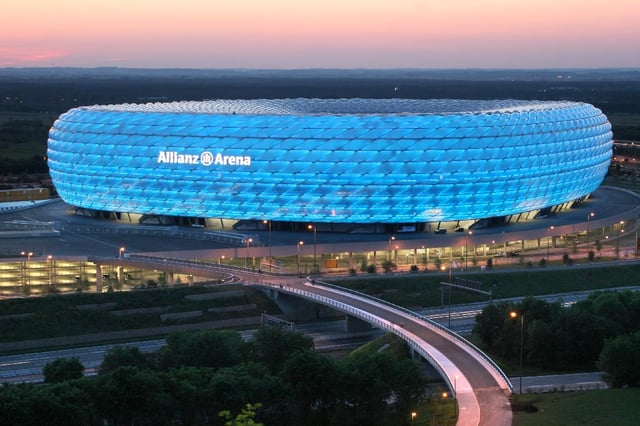 The Allianz Arena, one of the world's most modern football stadiums.
