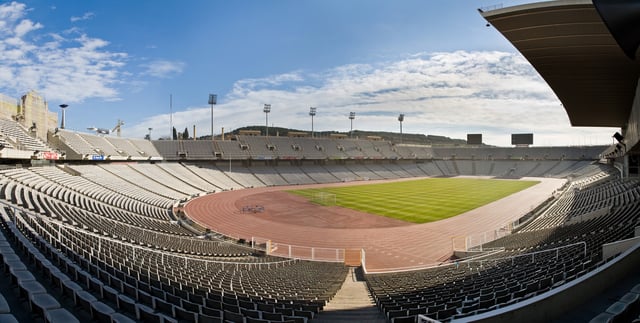 Estadi Olímpic de Montjuïc (Barcelona Olympic Stadium) built for the 1936 Summer Olympics named People's Olympiad