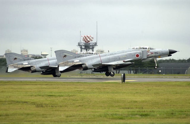 JASDF F-4EJ Kais in grey air superiority paint scheme in 2002