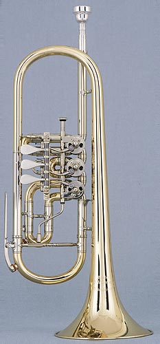 Trumpet in C with rotary valves