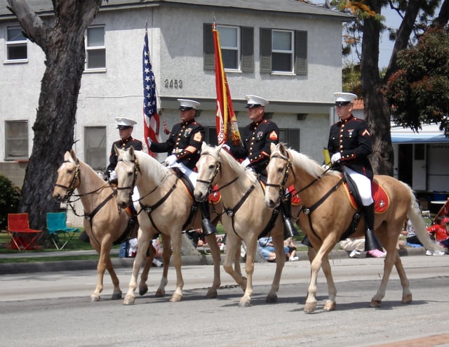 The Torrance Armed Forces Day Parade, with a USMC unit.