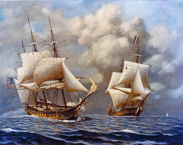 USS Constellation vs L'Insurgente during the Quasi-War