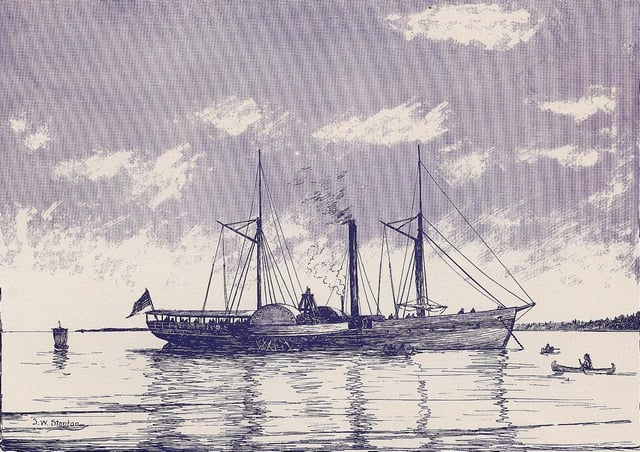 Walk-on-the-Water was the first steamboat to sail Lake Erie in 1818