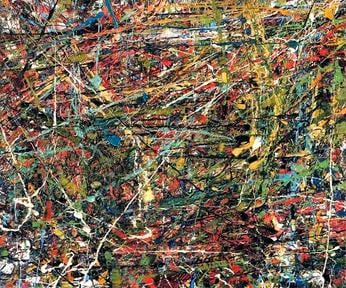 Jean-Paul Riopelle, 1951, Untitled, oil on canvas, 54 x 64.7 cm (21 1/4 x 25 1/2 in.), private collection