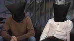 Daft Punk being interviewed on the Icelandic television show Kastljós on Sjónvarpið