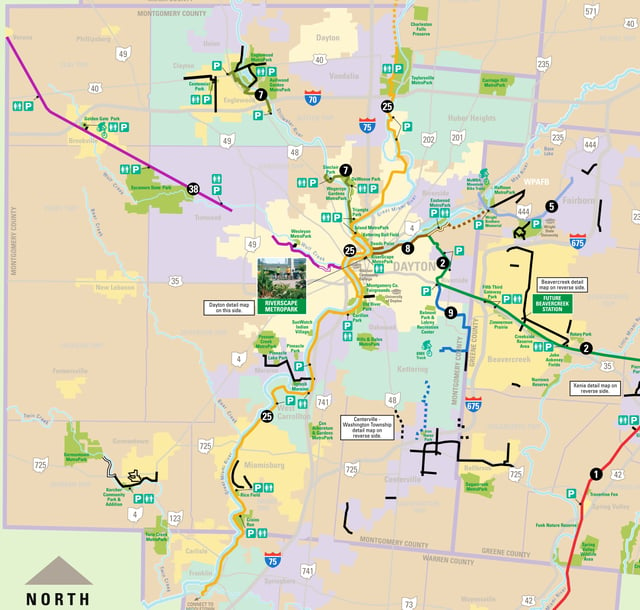 Dayton Regional Bike Trail Map