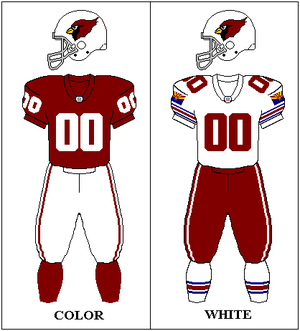 Arizona Cardinals uniform: 1996–2004