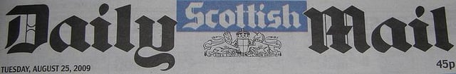 The Scottish Daily Mail header