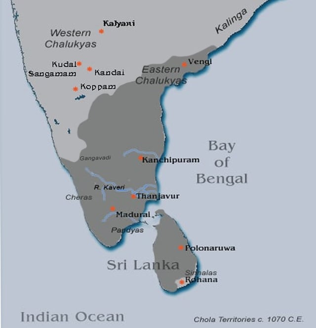 Later Chola Kingdom under Kulathunga Chola I (1070–1120 C.E)