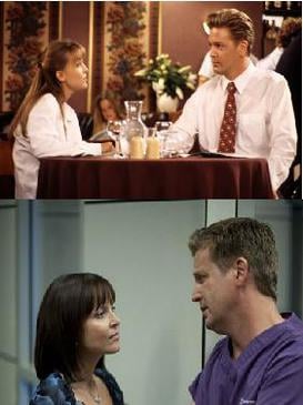 The longest running characters Chris and Rachel as they were in 1993 and 16 years later in 2009