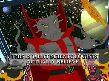 Xenu as depicted in South Park