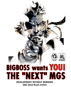 A recruiting poster, based on the famous recruitment poster, used at GDC 2012