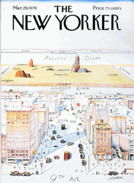 Saul Steinberg's "View of the World from Ninth Avenue" cover