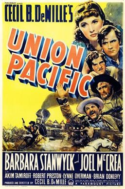 Poster for the film Union Pacific