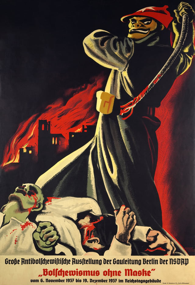 German anti-communist propaganda poster