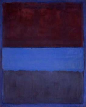 Mark Rothko, No. 61 (Rust and Blue), 1953, 115 cm × 92 cm (45 in × 36 in). Museum of Contemporary Art, Los Angeles