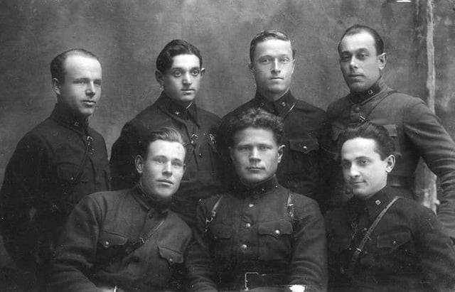 Kursants (cadets) of the Red Army Artillery School in Chuhuyiv, Ukraine, 1933
