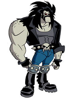Lobo as he appears in Superman: The Animated Series.