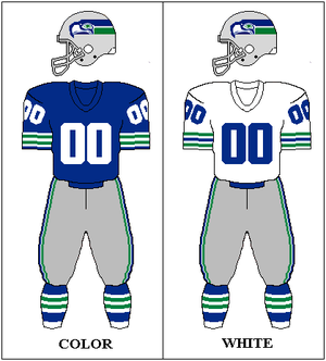 The Seahawks uniform, 1976–1982.