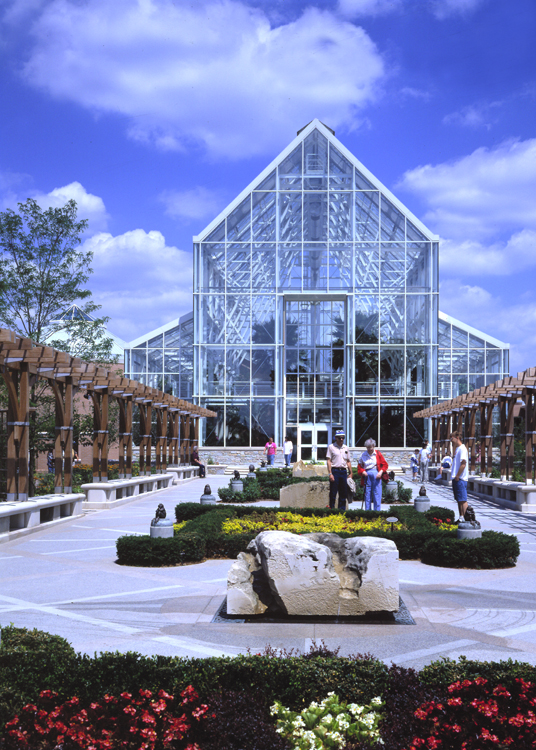 Hilbert Conservatory at White River Gardens in White River State Park.