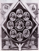 The 1876 White Stockings won the N.L. championship
