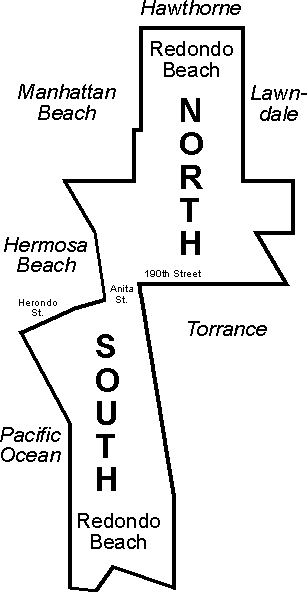 Redondo Beach's borders