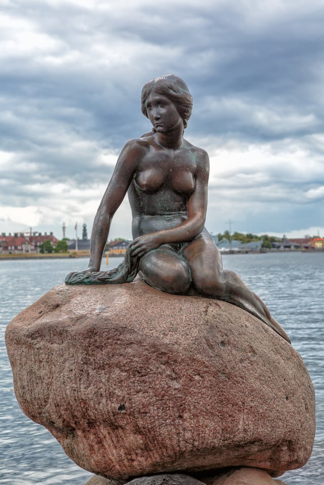 The Little Mermaid statue, an icon of the city and a popular tourist attraction