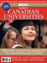 Cover of 2008 Guide to Canadian Universities