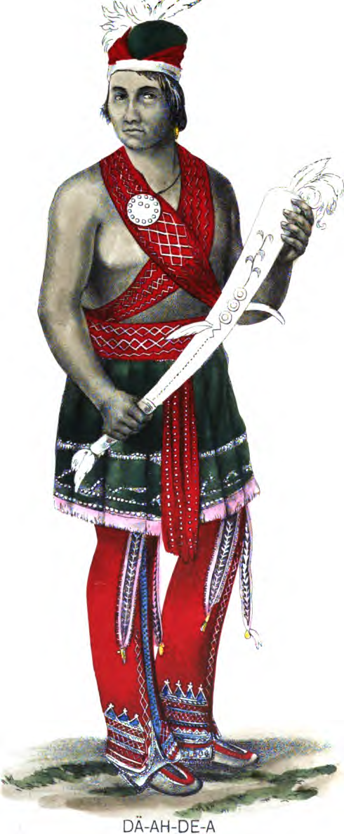 Seneca man in traditional dress