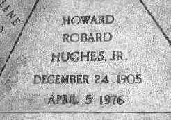 Hughes' gravestone