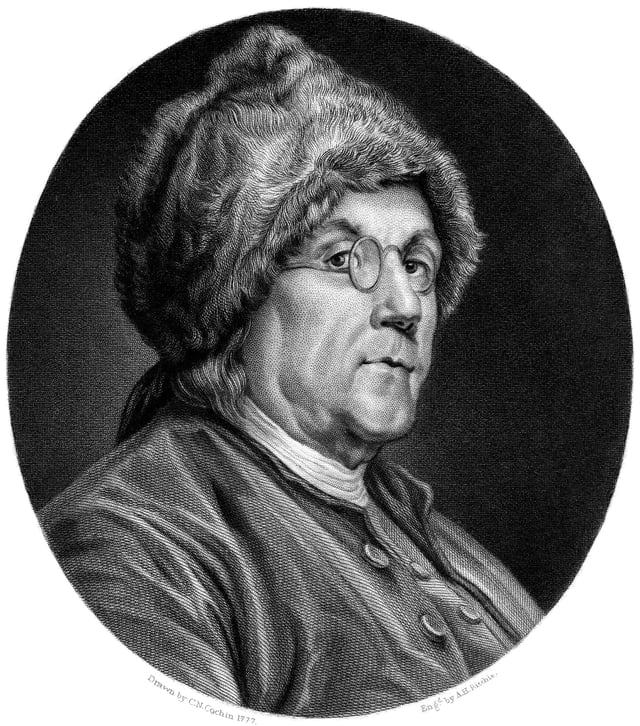 Franklin, in his fur hat, charmed the French with what they perceived as rustic New World genius.